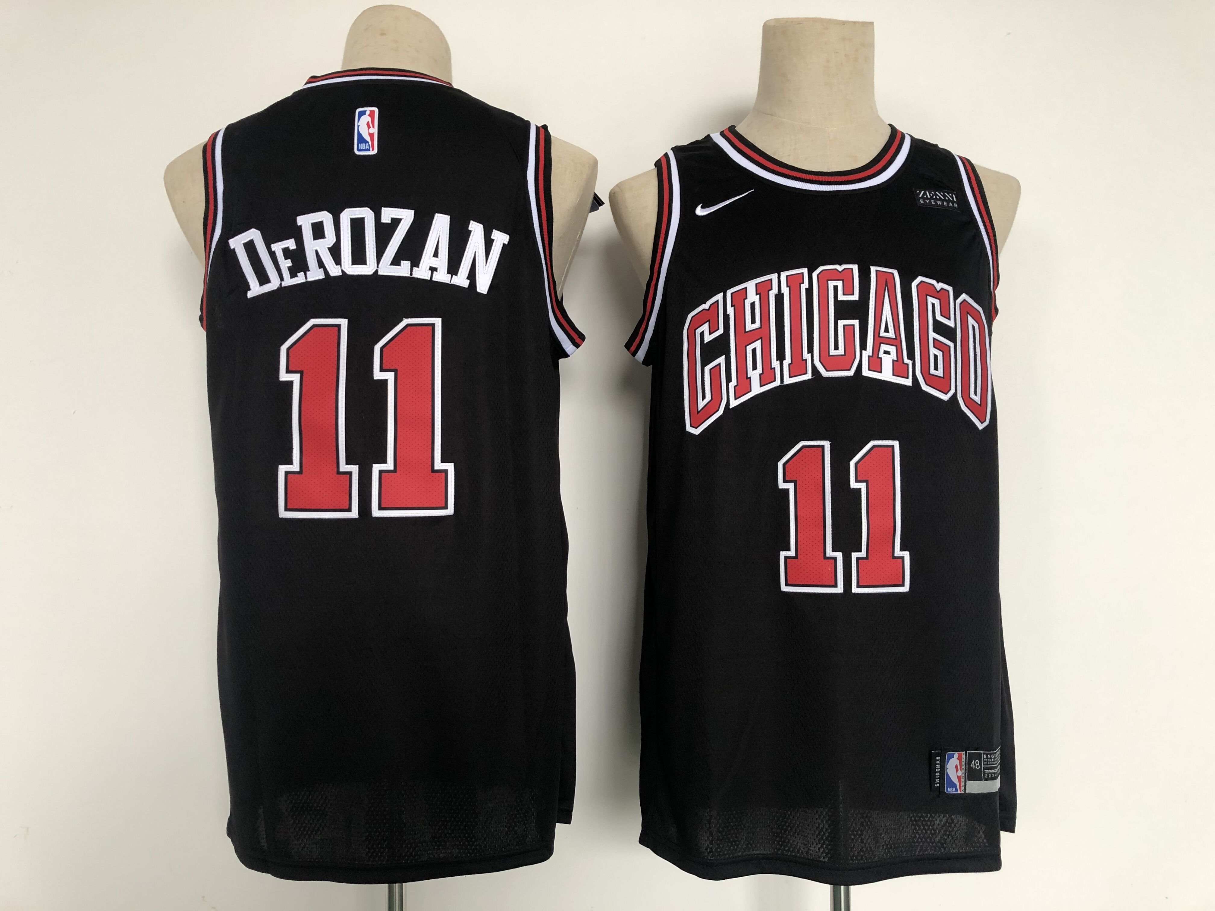 2022 NBA Men Chicago Bulls #11 DeROZAN black Nike Jerseys
